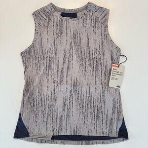 REI Ride Link Sleeveless Jersey Pullover Lilac Grey Dot Lines Medium New NWT